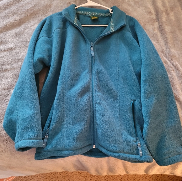 Vintage Cabelas Womens Polartec Fleece Jacket Sz L Full Zip - Picture 2 of 7